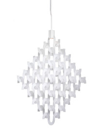 U-form pendant lamp Örsjö Belysning white color front view