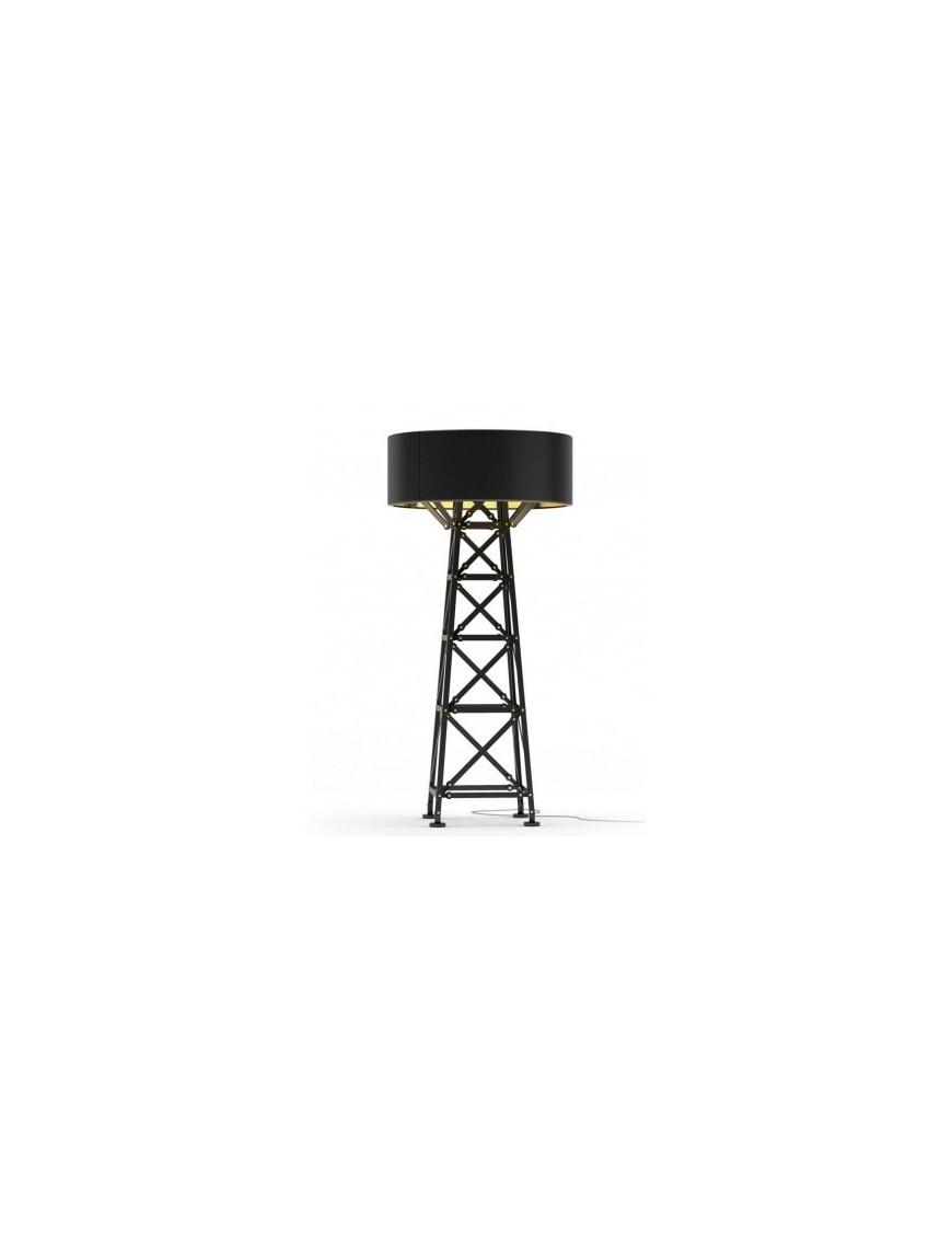 Construction floor lamp Moooi black color front view Construction floor lamp Moooi black color front view