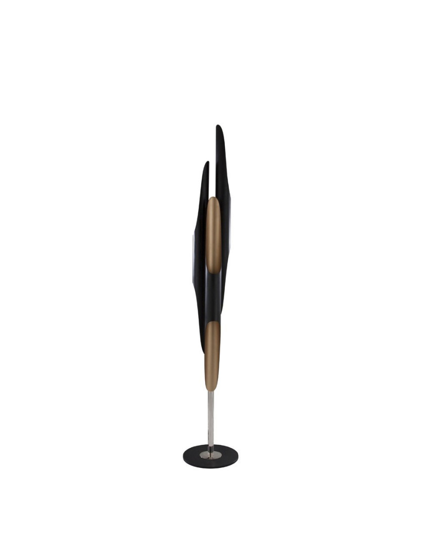 COLTRANE LED floor lamp Delightfull black color front view COLTRANE LED floor lamp Delightfull black color front view