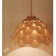 Crimean Pinecone III pendant lamp natural color front view