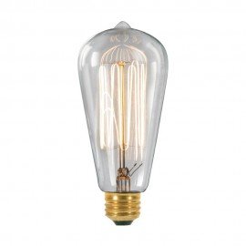 Edison Filament Light Bulb ST64 front view