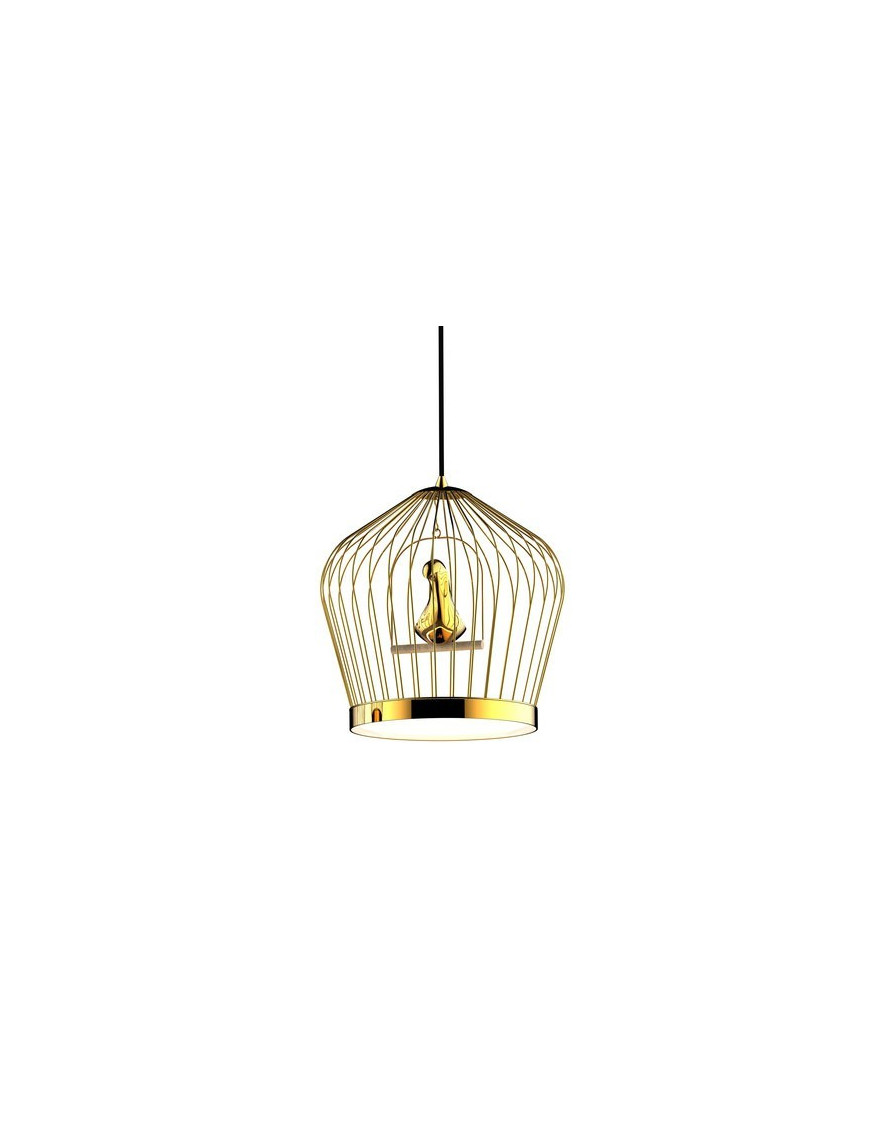 Twee T LED pendant lamp Casamania gold color front view Twee T LED pendant lamp Casamania gold color front view