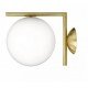 IC LED wall or ceiling lamp Flos gold color L front view
