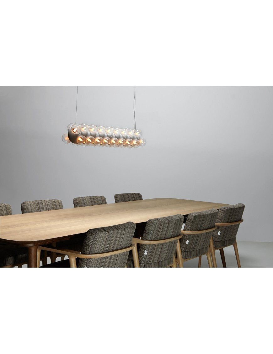 Prop LED pendant lamp straight Moooi white color with detail Prop LED pendant lamp straight Moooi white color with detail