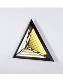 Stella Triangle LED Wall lamp Roll & Hill black color side view