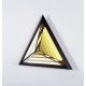 Stella Triangle LED Wall lamp Roll & Hill black color side view