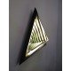 Stella Triangle LED Wall lamp Roll & Hill black color back view