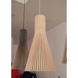 Secto Magnum 4202 pendant lamp Secto Design natural wood color side view