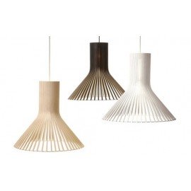 Secto Puncto 4203 pendant lamp Secto Design black color / white color / natural wood color