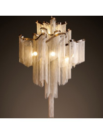 Stream Chandelier Terzani nickel color D110cm front view