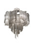 Stream Ceiling lamp Terzani nickel color Diam 60cm front view