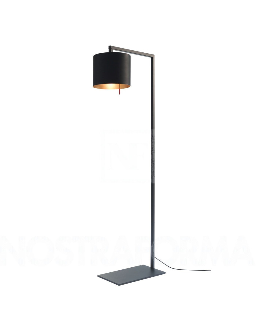 Afra floor lamp Anta black color front view Afra floor lamp Anta black color front view
