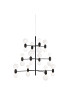 Aballs Chandelier Parachilna black color front view