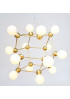 LINA 14 CHANDELIER ROSIE LI STUDIO gold color front view