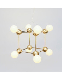 LINA 8 PENDANT LAMP ROSIE LI STUDIO gold color front view