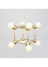 LINA 8 PENDANT LAMP ROSIE LI STUDIO gold color front view