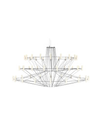 Coppélia LED chandelier Moooi black color front view