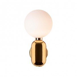 Aballs LED wall lamp Parachilna gold color front view