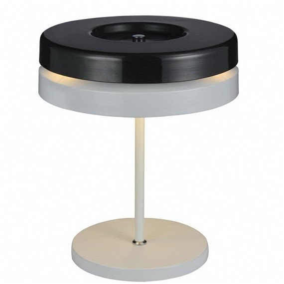 Toric table lamp Kundalini black color front view