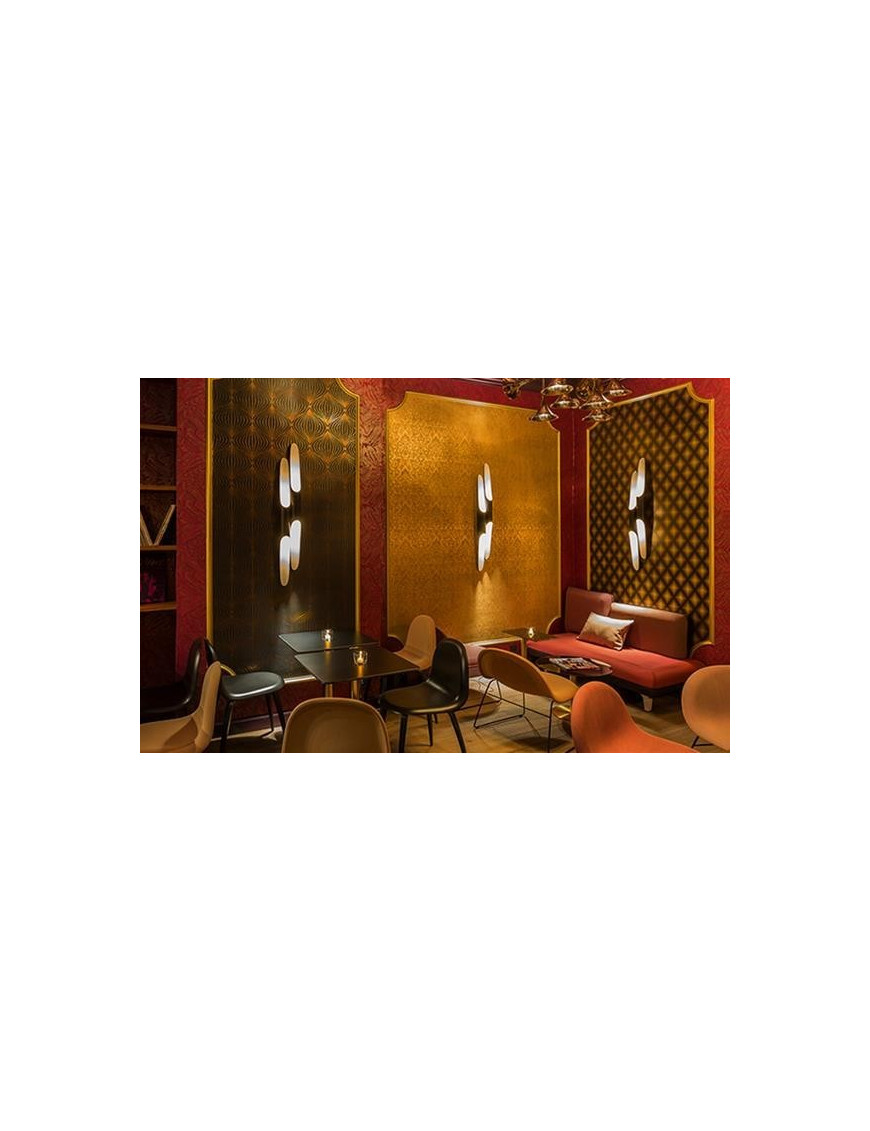 Coltrane wall lamp Delightfull black/gold color back view Coltrane wall lamp Delightfull black/gold color back view