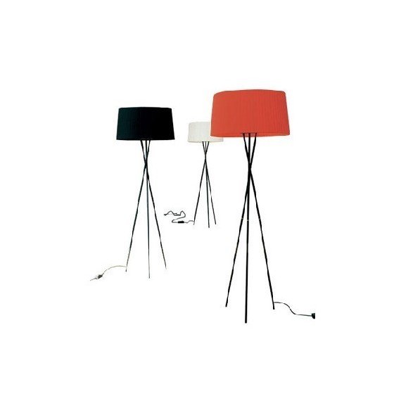 Tripod G5 floor lamp Santa & Cole black color / white color / red color