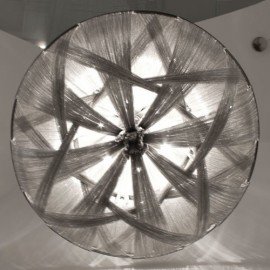 Soscik ceiling lamp Terzani nickel color with detail