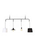 Vialattea pendant lamp with edison bulbs Pottery Barn black color front view