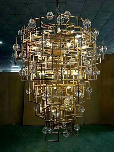 Brass Chandelier - Woo lighting